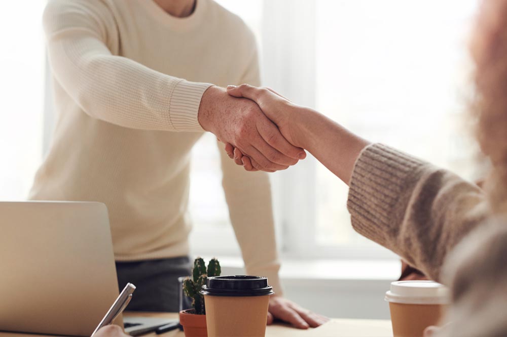 Business handshake