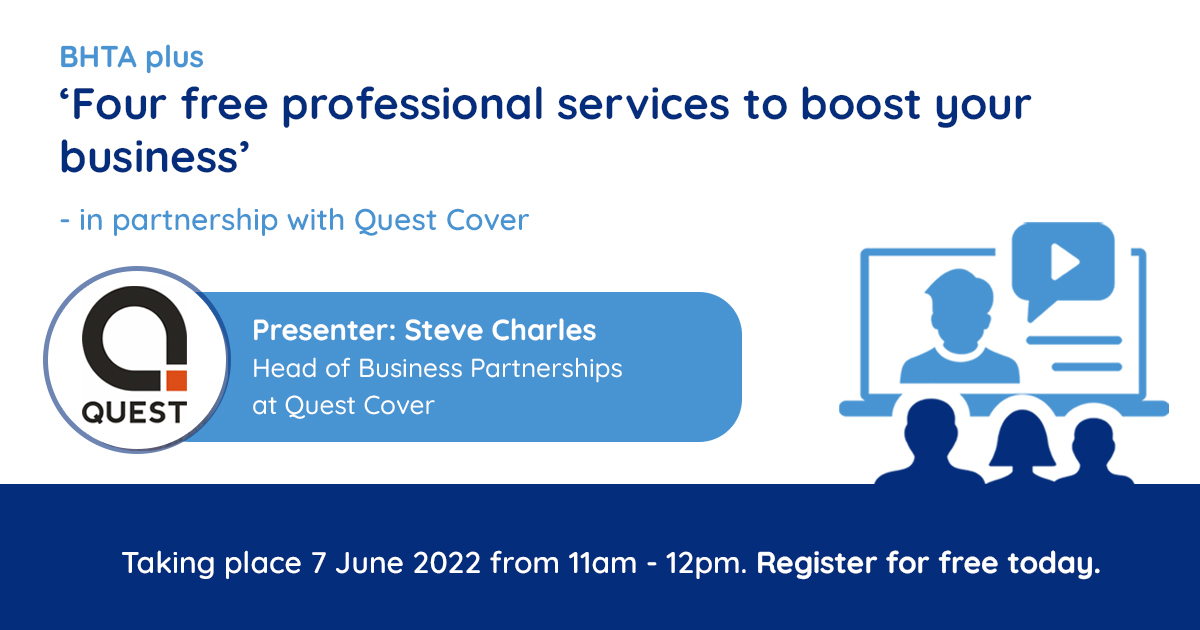 BHTA plus Four free professional services to boost your business - in partnership with Quest Cover