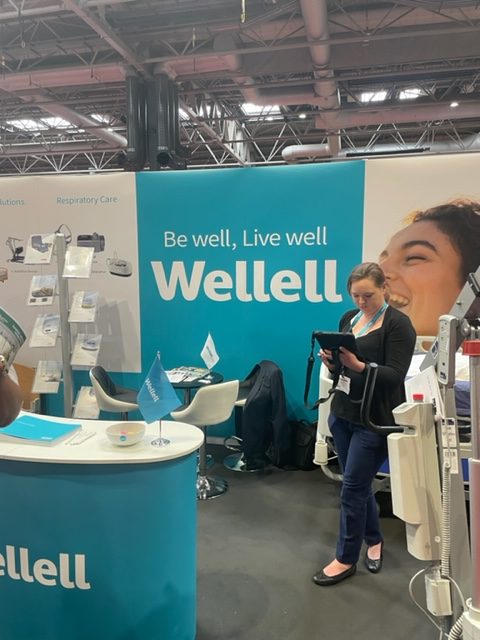 The Wellell stand at Naidex