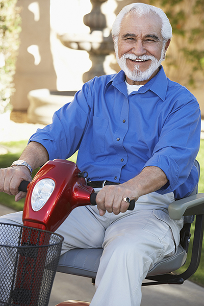 Mobility scooter user image