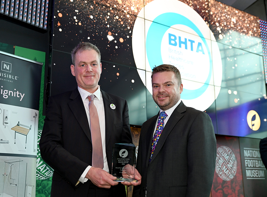 BHTA presents award to Housing OT of the Year at Foundations National Healthy Housing Awards 2023