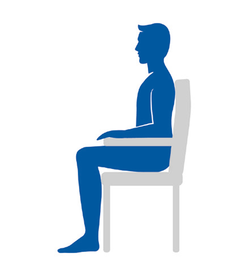 Seated posture graphic