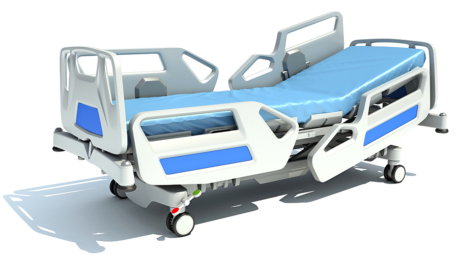Medical bed and mattress image