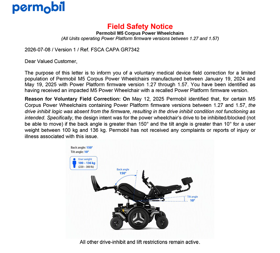 Permobil Field Safety Notice 08 July 2026-1 image